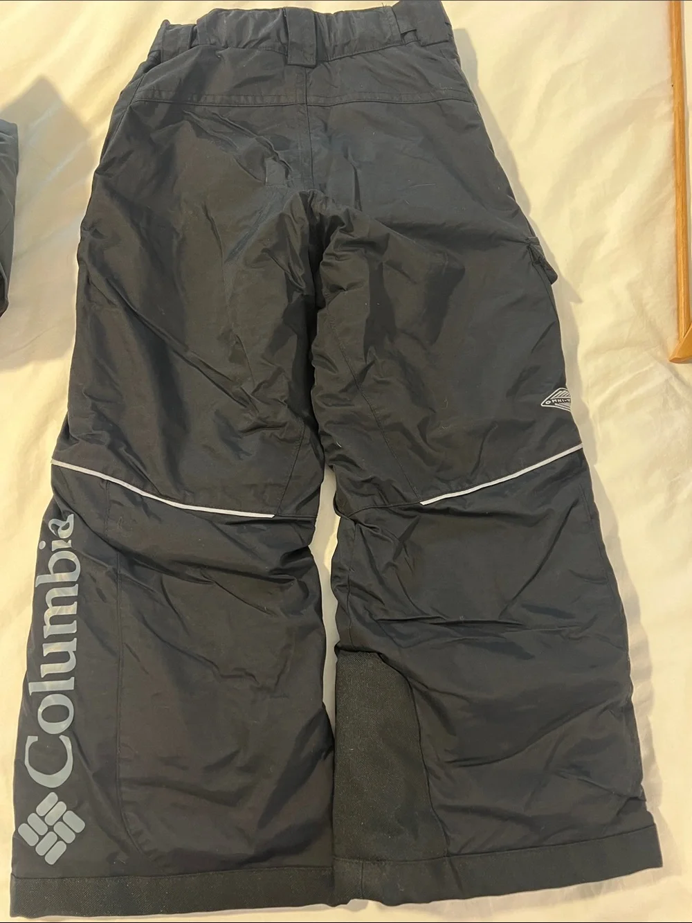 Columbia Gray & Black Hooded Winter Jacket with Snow Pants
